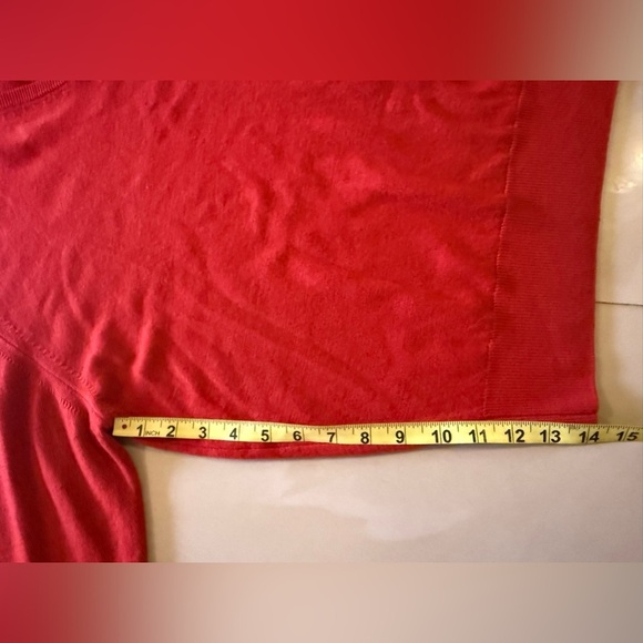 Vintage Byford V Neck Sweater Men XL Red Pullover Casual Jumper Travel Real Wool - Picture 9 of 16